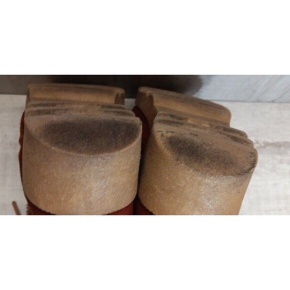 ✅VTG HIPPIE BOOTS BROWN Suede Leather Faux Fur Lining Women's Size 8 *NO INSOLES - Picture 15 of 15